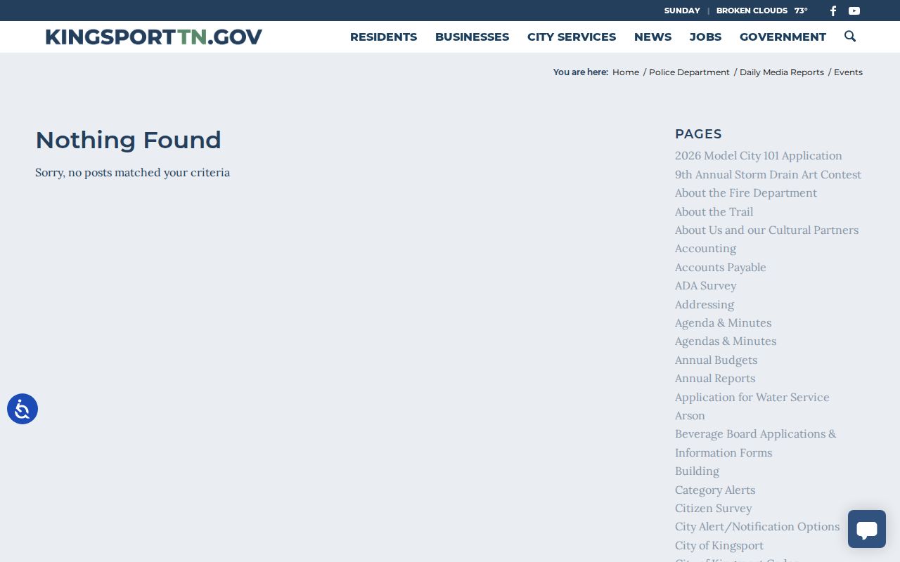 Kingsport recent arrests Daily Media Reports archive