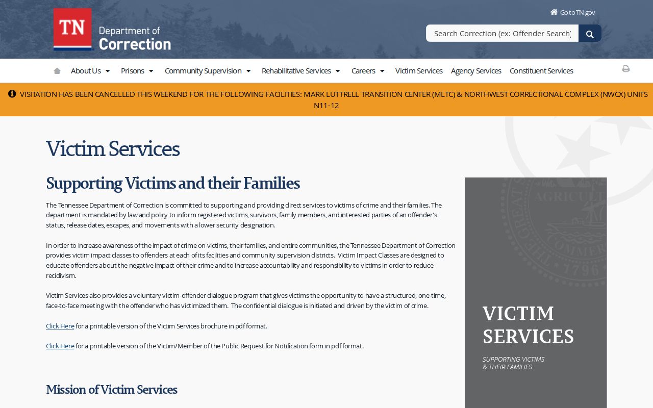 Tennessee VINELink and SAVIN custody alert instructions